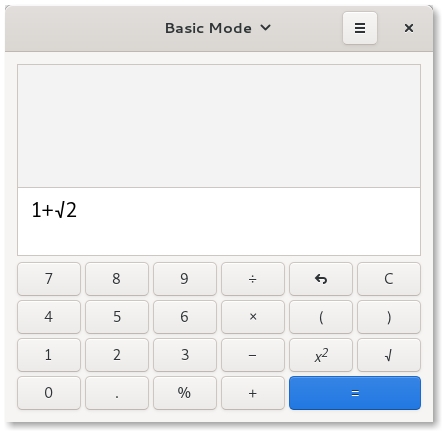 Screenshot of Calculator